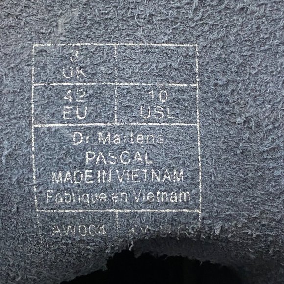 🩶Dr. Martens Doc Martens 1460 Pascal Metallic Pewter Leather Boots Womens 10🩶 - Picture 10 of 12